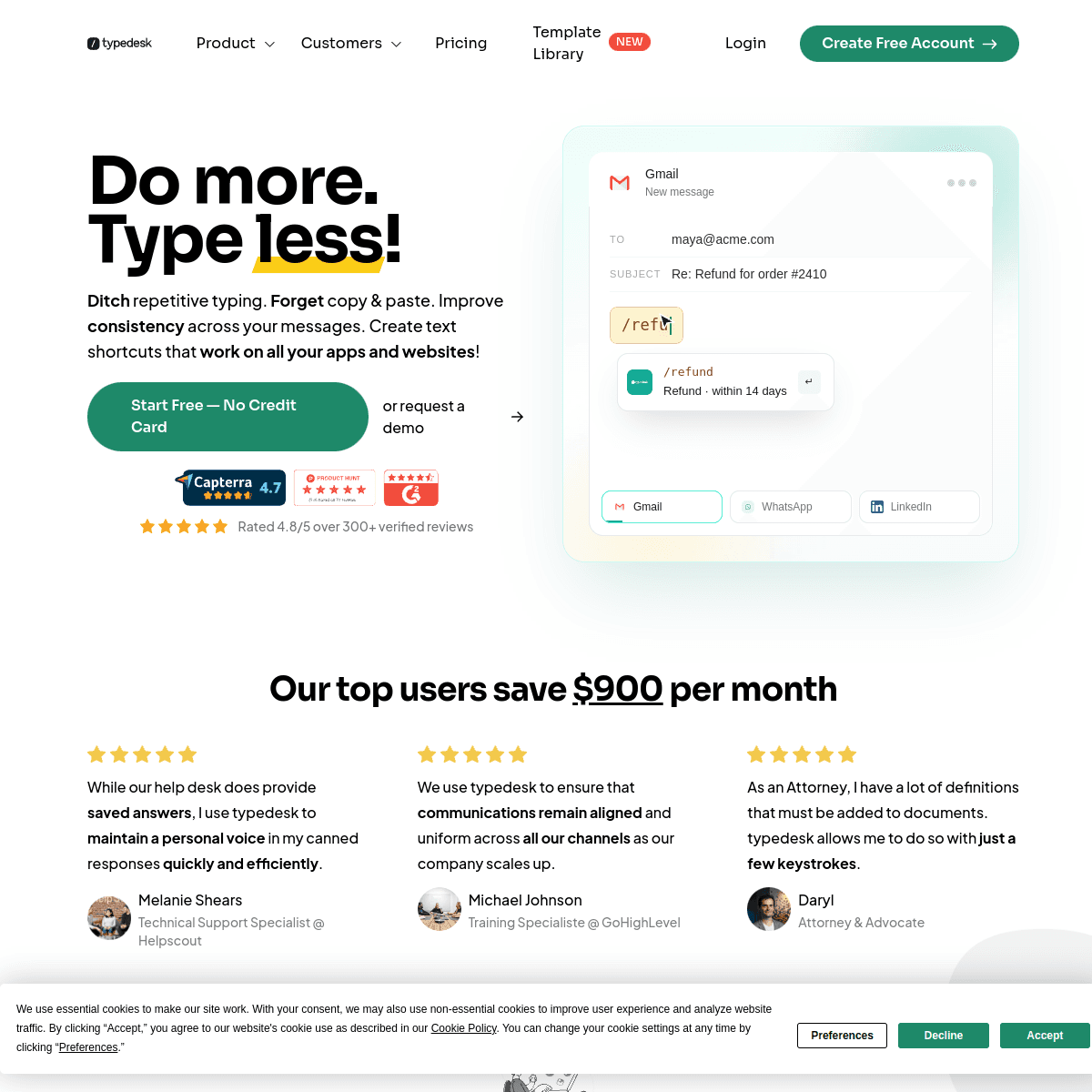 Сайт typedesk